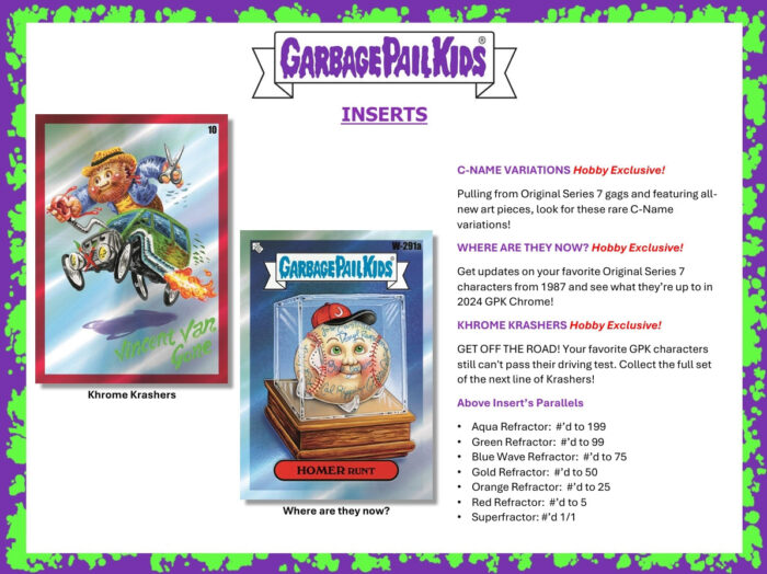 2024 Topps Garbage Pail Kids Chrome Hobby Box