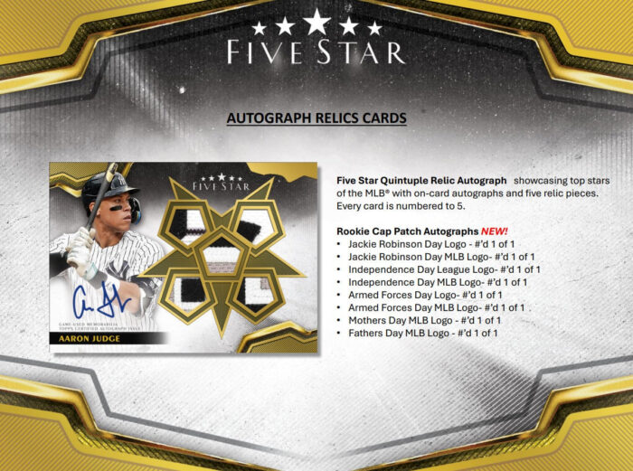 2024 Topps Five Star Baseball Hobby Box