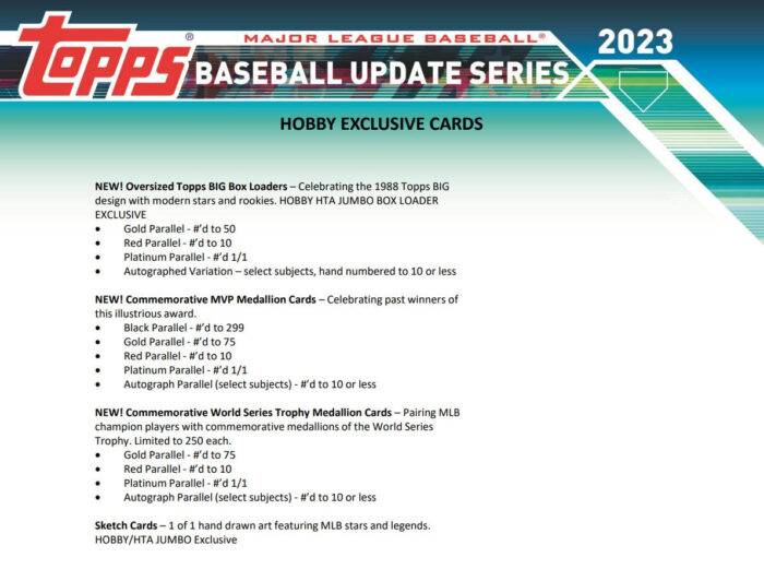 2023 Topps Update Series Baseball Hobby Box