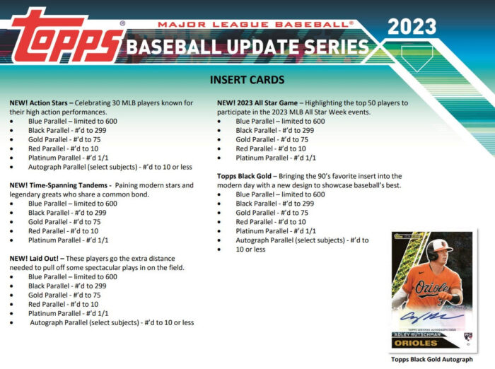 2023 Topps Update Series Baseball Hobby Box